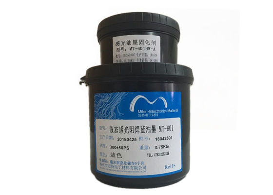 China Blue Color Anti Alkaline Etching Resist Ink With Multi Layer PCB Spray Printing supplier