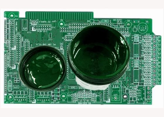 China Screen Printing Circuit Board Etch Resist Ink Green Photoimageable Solder Mask supplier