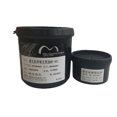 China High Adhesive Photoimageable Etch Resist Ink , Black PCB Ink For PCB Industry supplier
